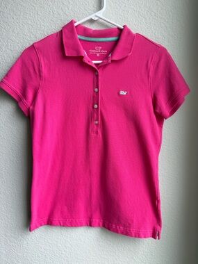 Vineyard Vines Women's Polo - Bright Pink